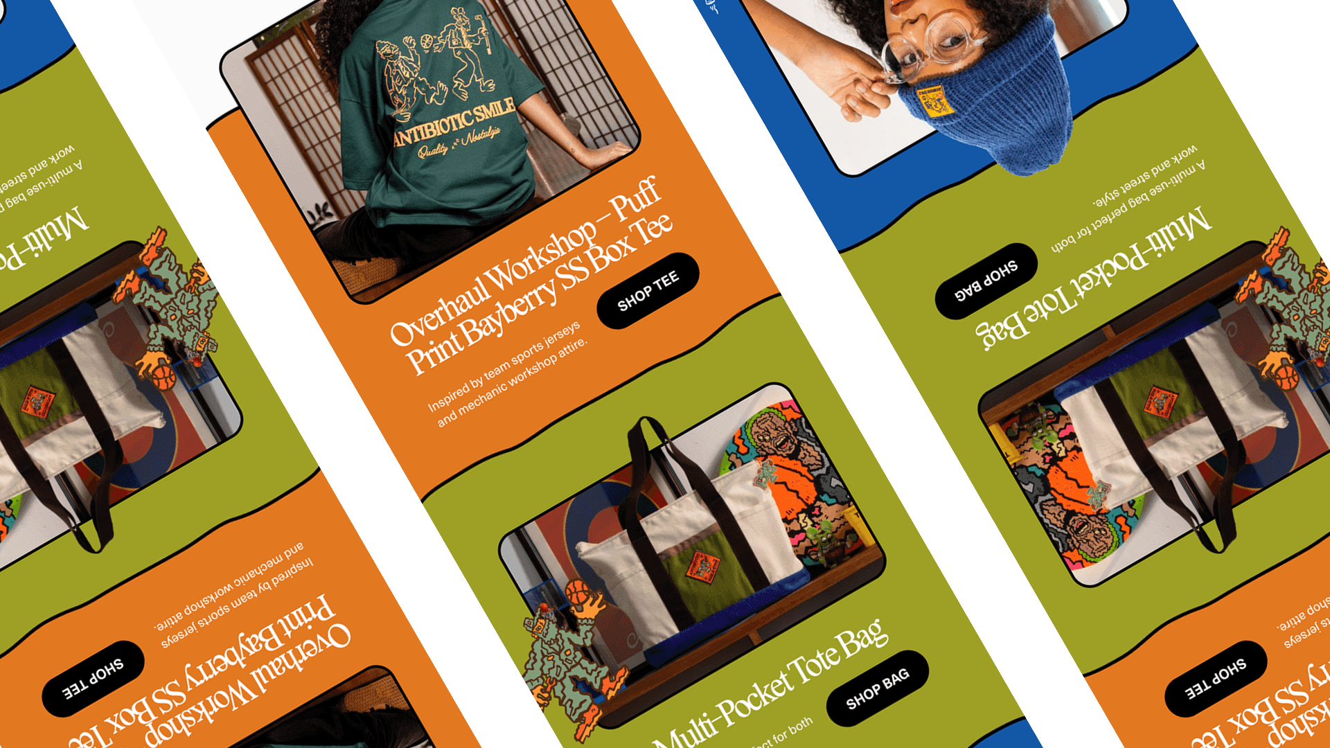 Thumbnail preview: Klaviyo welcome email series for an apparel brand